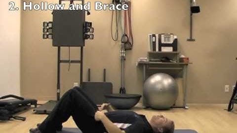 Core stability exercises - dead bug level 2