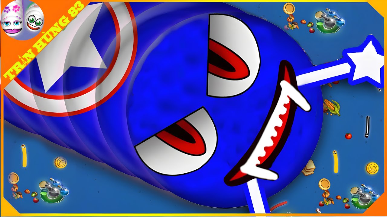 🐍WORMSZONE.IO | GIANT SLITHER SNAKE TOP 01 / Epic Worms Zone Best Gameplay! | Trần Hùng 83
