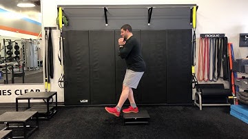 Matthew Ibrahim | DB Goblet Elevated 1-Leg Forward Heel Tap