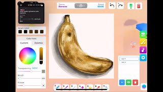 ROBLOX | SPEED DRAW | DRAWING REALISTIC BANANA in 10 minutes | Timelapse | Lexi Draw