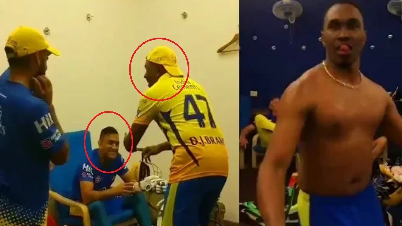 DJ Bravo makes Dhoni, Rayudu dance on CSK win | CSK vs SRH