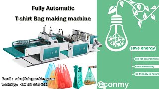 Automatic 2 Line Medium Speed Plastic T-Shirt | Supermarket Shopping Bag Making Machine