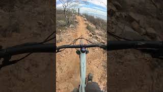 POV MTB High Speed Flow Above the Ocean