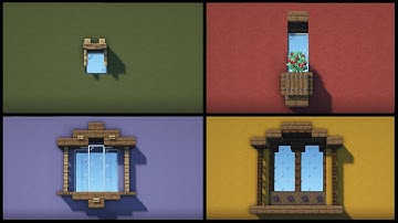 4 Window Designs in Minecraft!