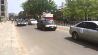 Cabbies protest outside City Hall, May 19, 2015