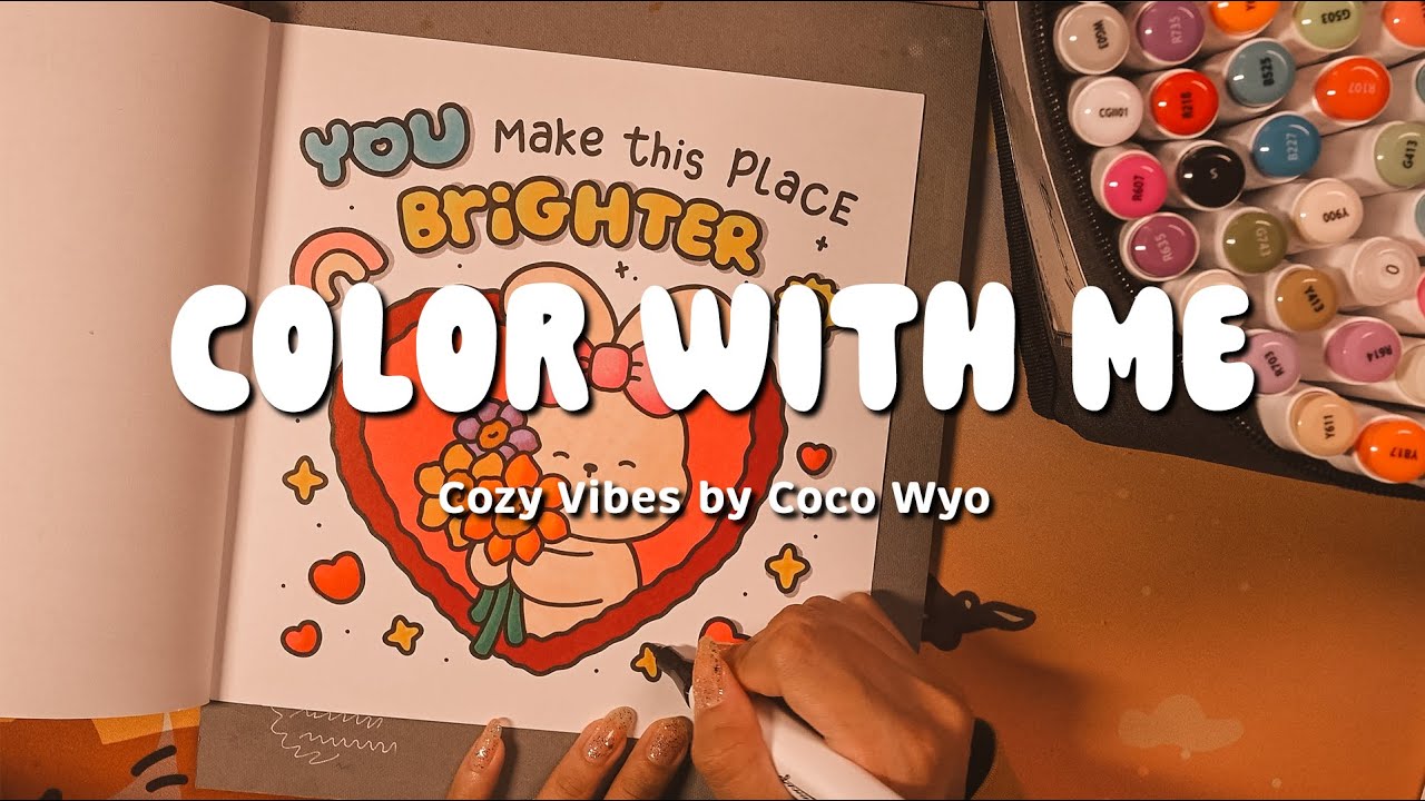 COLOR WITH ME | Cozy Vibes by Coco Wyo using Bianyo markers