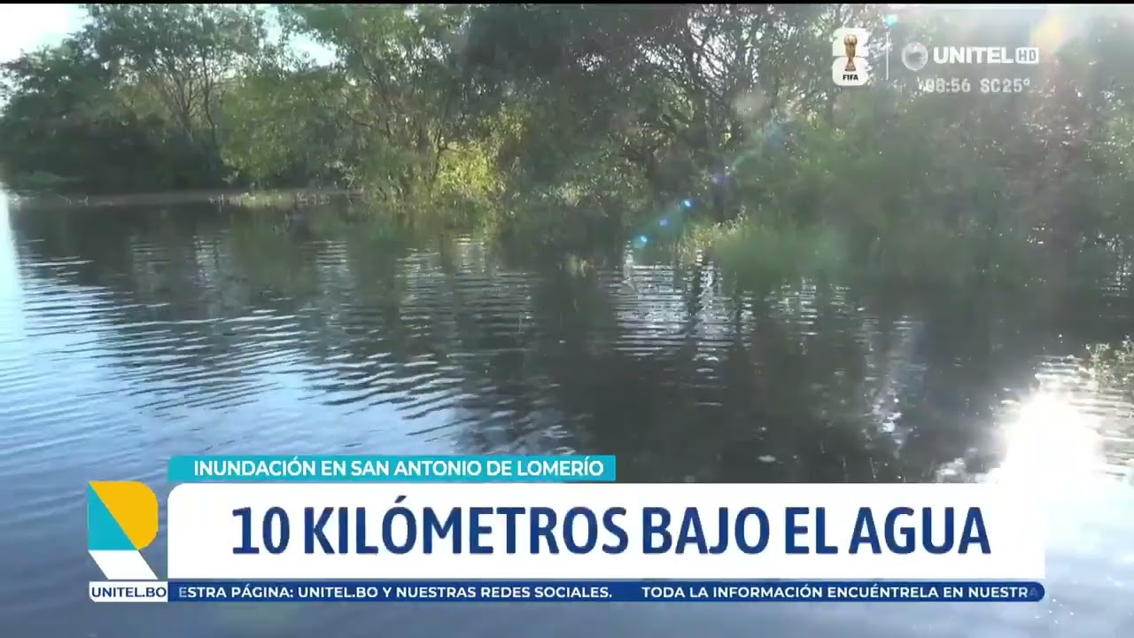 Comunarios de San Antonio de Lomerío reportan inundación en la región