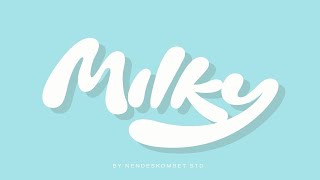 Milky   a Bright and Bubbly Font Font Free Download screenshot 5