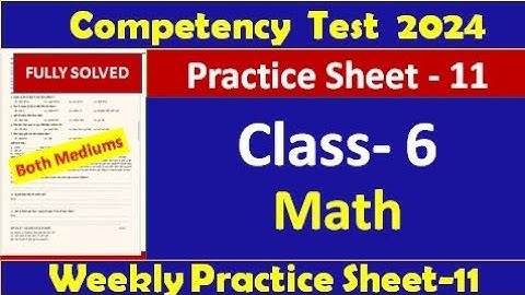pseb competency based paper class 6th maths worksheet 11  fully solved #pseb #class6