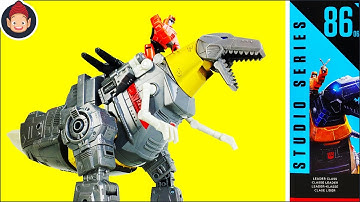How to Transform Transformers Studio Series 86 Dinobot Grimlock & Autobot Wheelie Figures