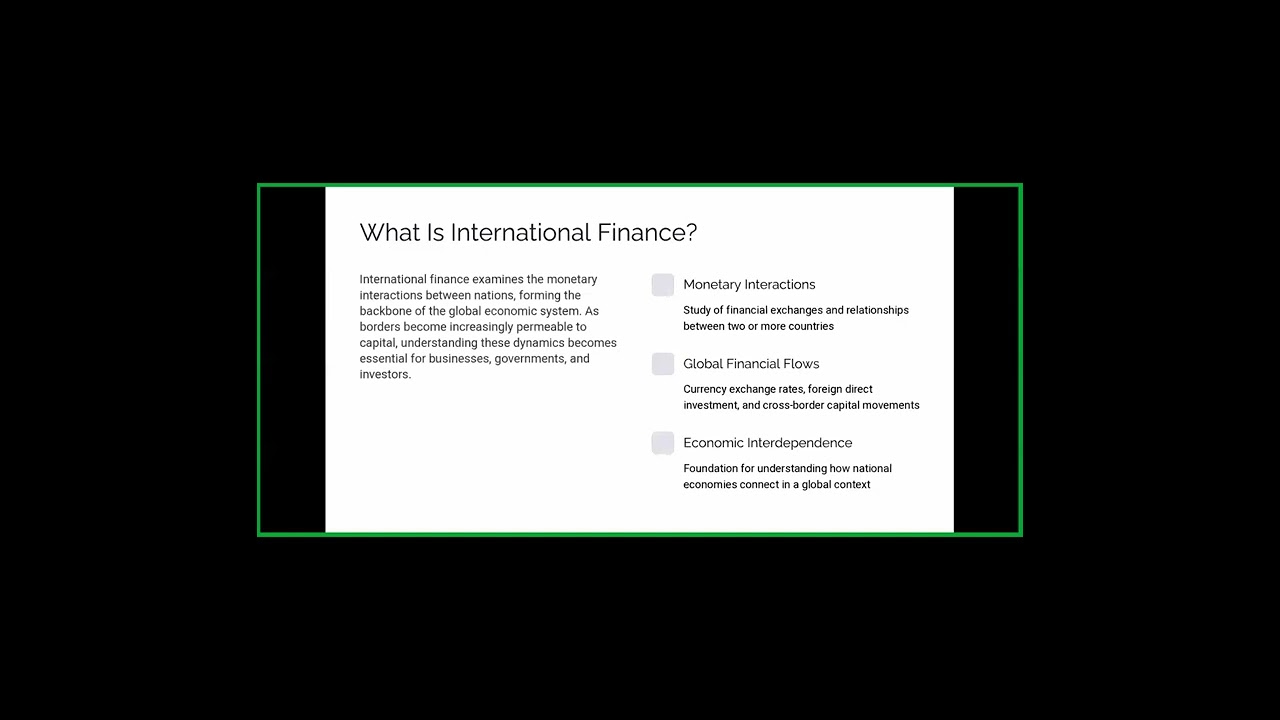International Finance