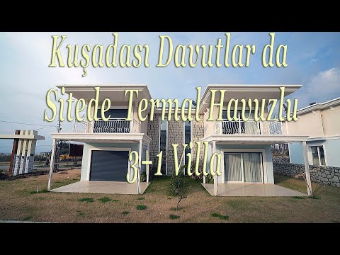 Kuşadası Davutlarda Site içerisinde Ortak Termal Havuzlu 3+1 İkiz Villalar