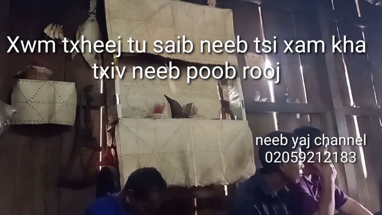 Txiv neeb poob qab rooj vim tu saib neeb tsi xam kha 29.1.2020.