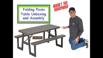 Lifetime Picnic Table Unpack and Assemble