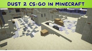 Dust 2 CS:GO in Minecraft