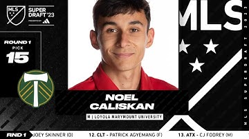 Timbers select Noel Caliskan No. 15 in 2023 MLS SuperDraft