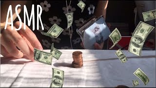 ASMR | Sorting coins + playing with the purse (fast tapping, crinkly sounds) screenshot 5