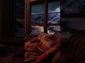 Cozy Cabin Ambience: Relaxing Fireplace & Soft Ambient Music for Deep Sleep 🏔️🔥#shorts