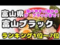 富山県【富山ブラックラーメン】おすすめランキング1位〜7位　ちゃんと美味しいお店に！