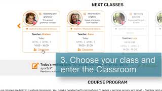 How to enter the virtual classroom (video instructions)