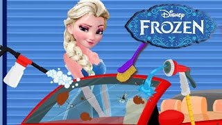 Disney Frozen Elsa Beetle Cleaning Car Washing Funny Game For Little Kids & Children screenshot 4