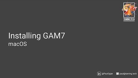 Install GAM7 on macOS | Step-by-Step Tutorial