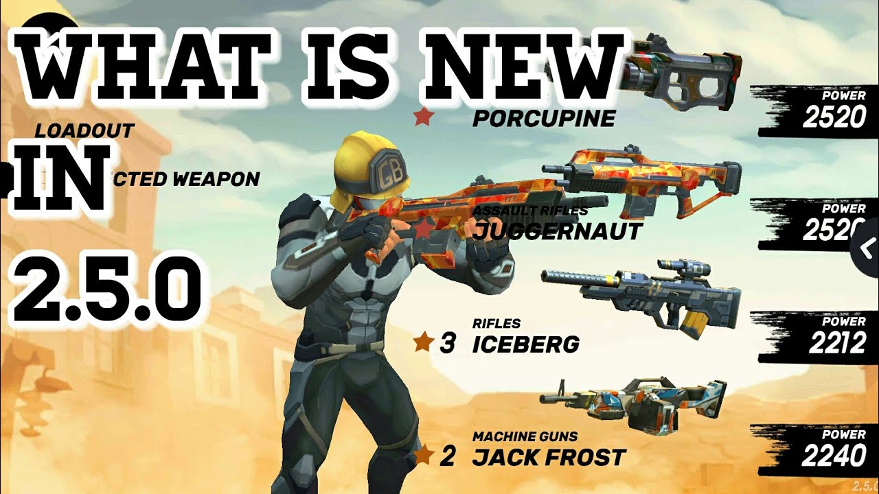 2.5.0 Update & PORCUPINE First match Guns Of Boom -  Online Shooter aNdroid / IOS Gameplay