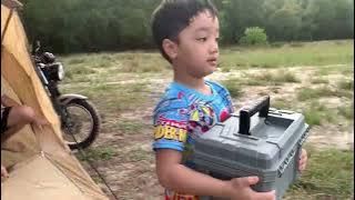  Go camping with kids 🪵🔥🏕️🌭 #camping  #family #mykids  #adventure #outdoors 