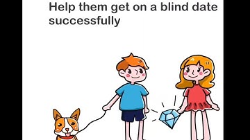 brainout 🧠। level 51। Help them to get a blind date successfully। @Raratewa.
