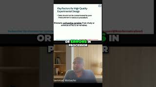 High Quality Experimental Designs: Key Factors #dataanlysis #datascience #AI #shorts #money #funny