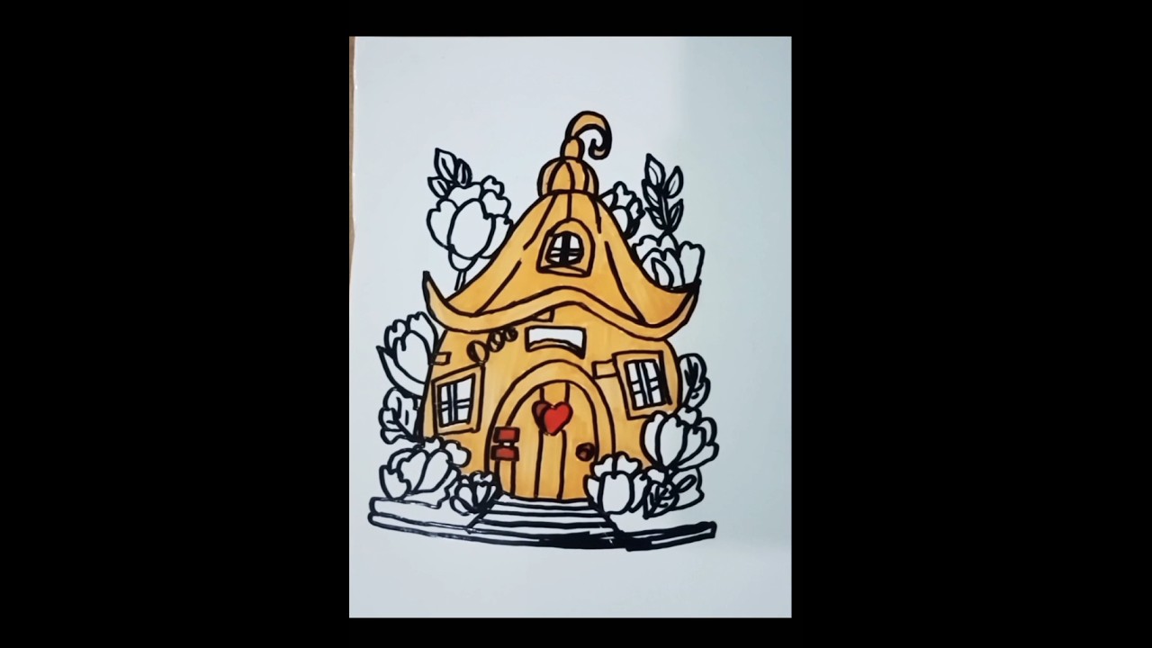 "Glass Coloring Magic: Pumpkin House Transformation"