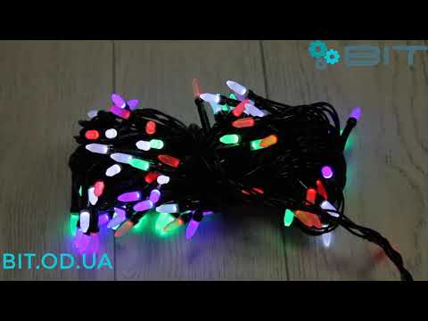 Светодиодная гирлянда 100 Led диодов 7м RGB Черный провод (LED100M-3) 99 грн.