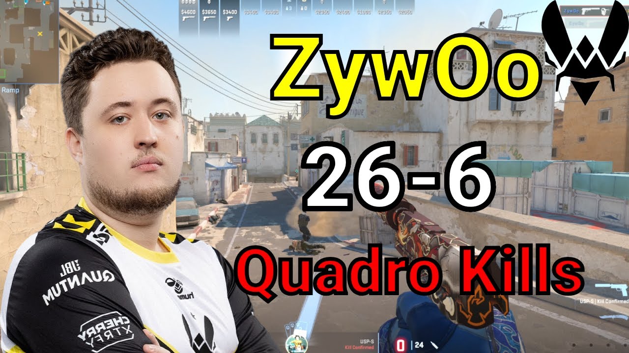 CS2 Vitality ZywOo POV FACEIT (26-6) Dust2 | Jun 2, 2024 | 