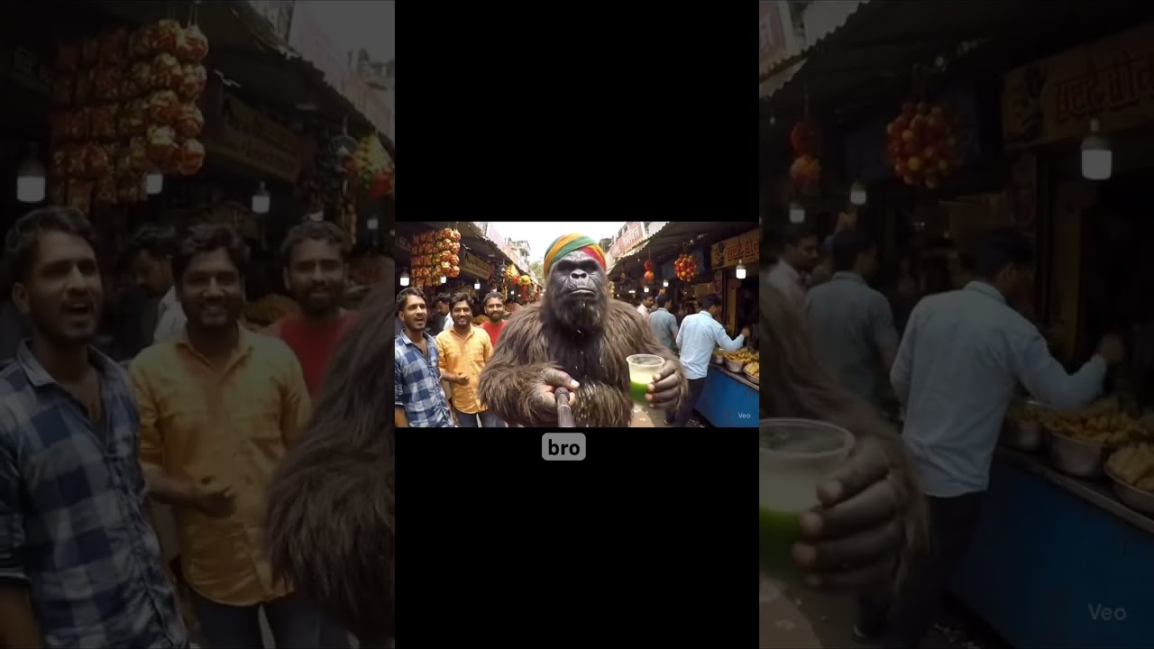 bigfoot try indian street food 😂💩