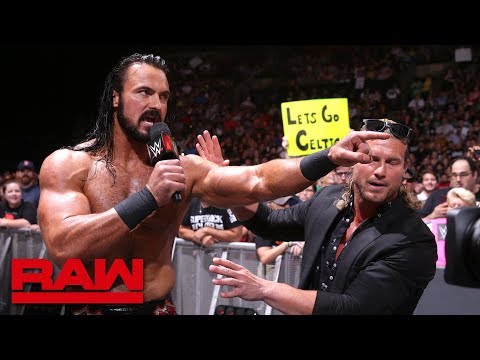 Drew McIntyre challenges Seth Rollins: Raw, July 9, 2018