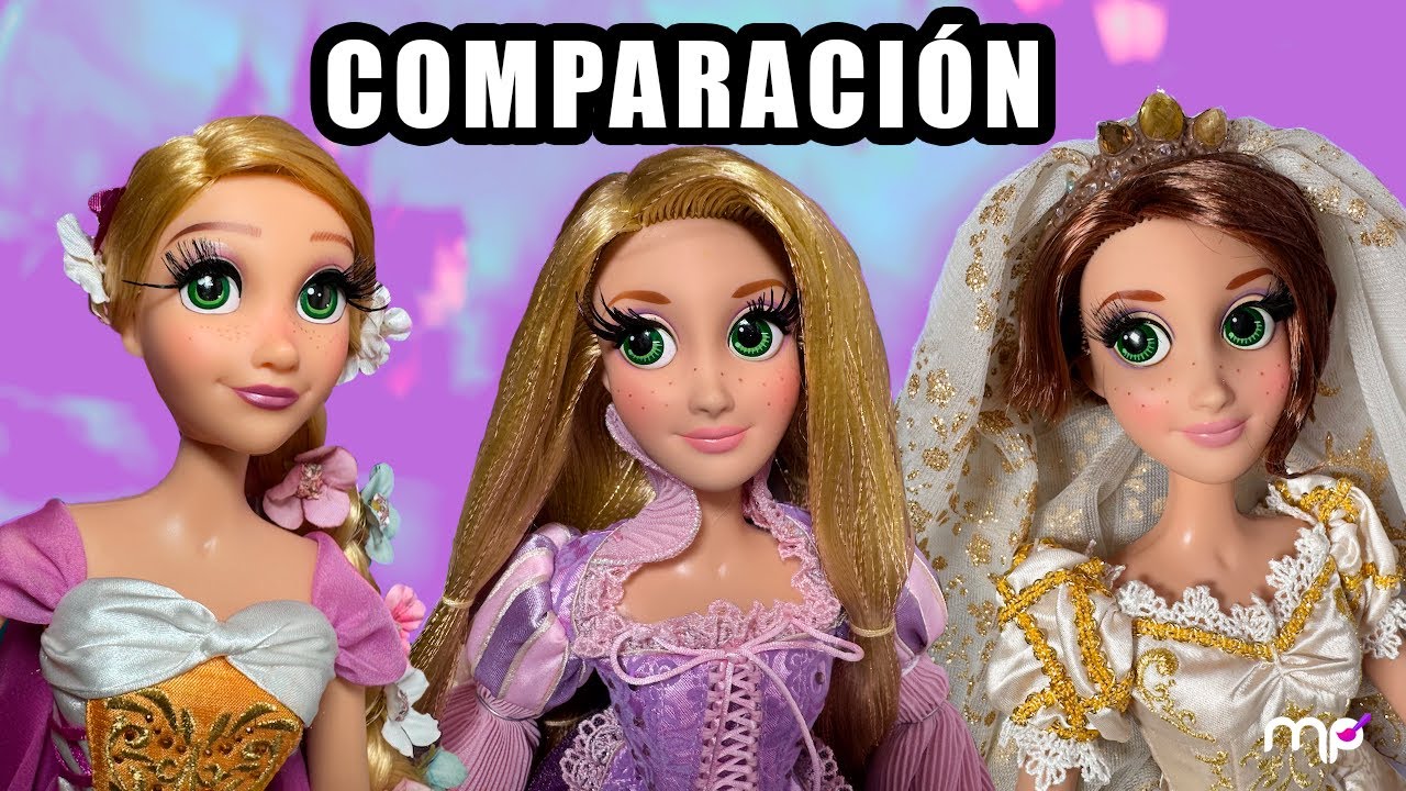 COMPARANDO las MUÑECAS RAPUNZEL EDICIÓN LIMITADA DISNEY STORE de 17 pulgadas | COLECCIÓN DE RAPUNZEL