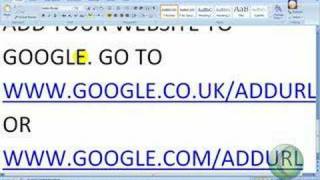 Add your website to google