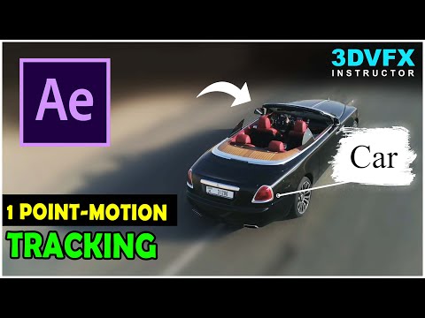 After Effects 1-Point Motion Tracking Tutorial for Beginners