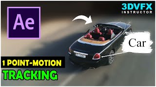 After Effects 1-Point Motion Tracking Tutorial for Beginners