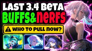 WUWA 3.4 LAST BETA CHANGES — ARE LUCY, REBECCA & LUCILLA WORTH PULLING NOW?