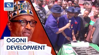 Buhari Flags Off Construction Of Centre Of Excellence For Environmental Restoration In Ogoni, Rivers