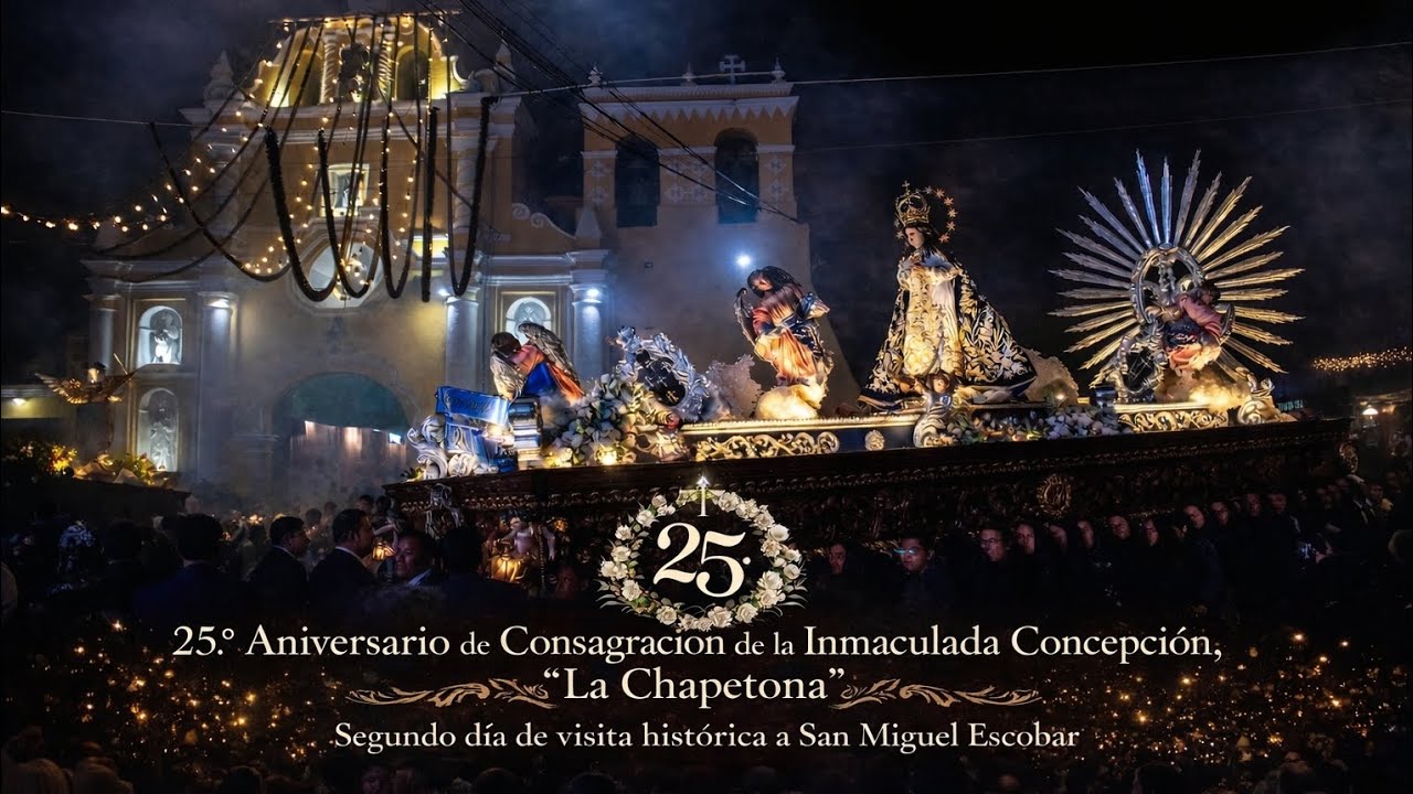 llegada a San Miguel Escobar la consagrada chapetona en segundo día de visita histórica 