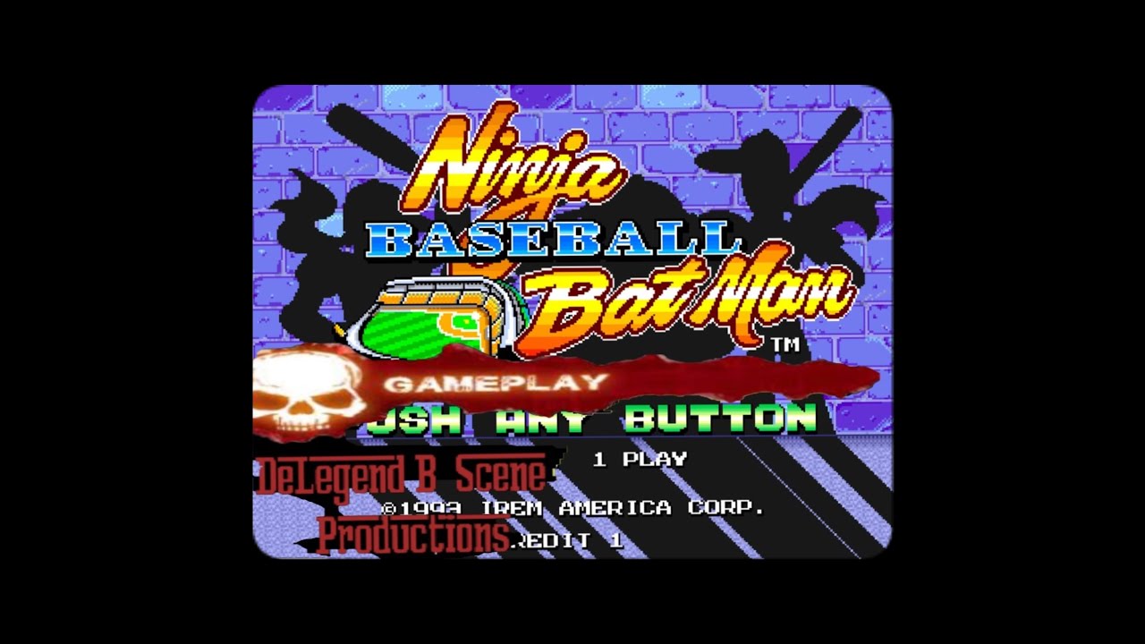 Ninja Baseball Bat Man Arcade Game Play by DeLegend