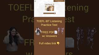 TOEFL Listening #toefl #toeflibt #toefltest #toefllistening #toeflpreparation #english #test #esl