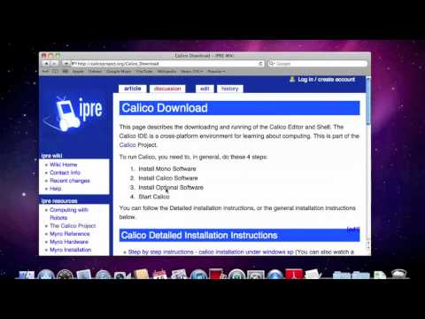 Calico: Mac OSX Install & Run (includes Mono install) - YouTube