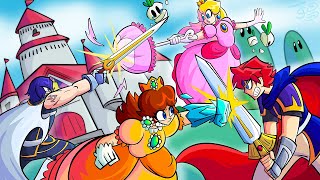 Chrom and Roy vs Peach and Daisy | Fight Animation!