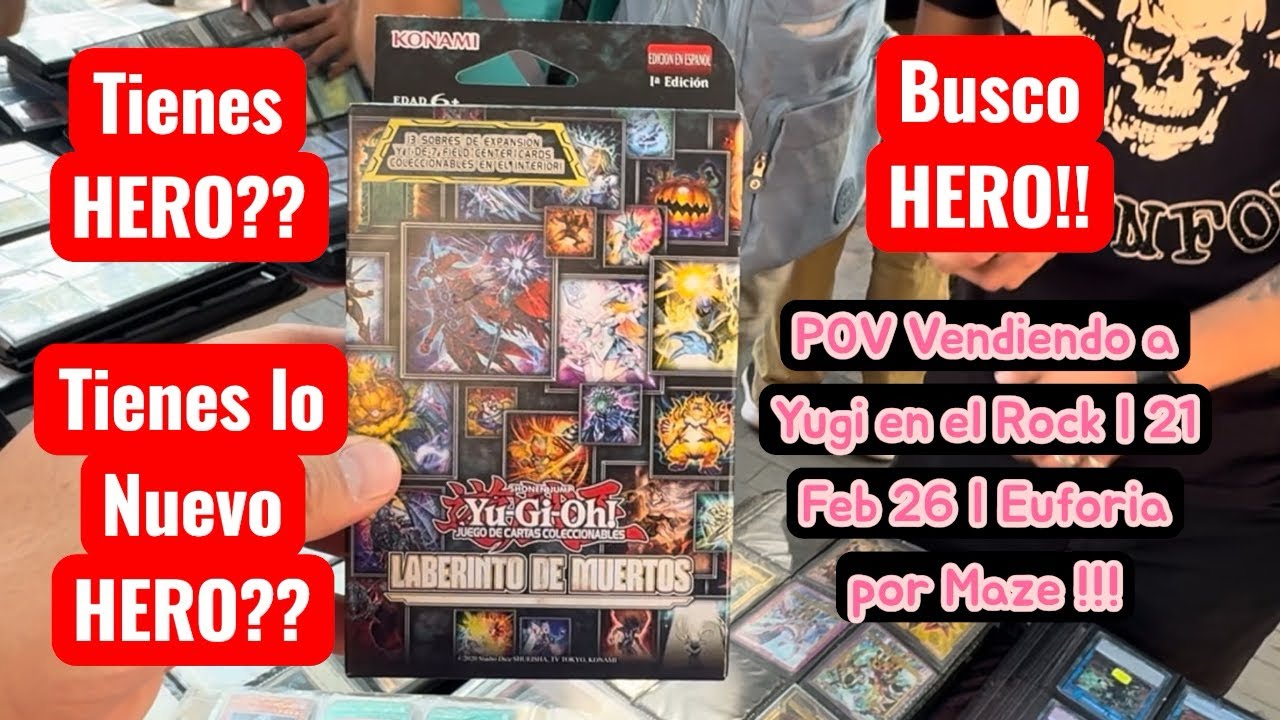 POV Vendiendo Yugi TCG en el Rock 21 de Febrero | CDMX | NOS VACIARON EL PUESTO!!! #yugioh #anime 