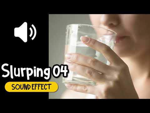 Slurping #04 Sound Effect | 啜饮 #04 吸 喝水 音效 (High Quality)