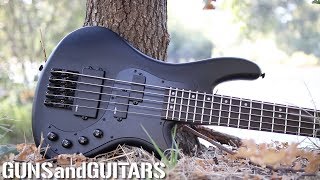 pt.2- Just the BASS SAMPLES (no talking) Schecter Stiletto Stealth 5 Bass review/demo