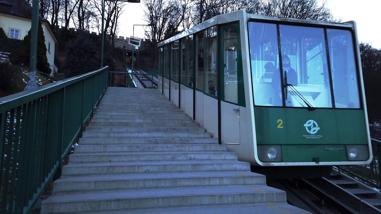 Petřín lanová dráha Praha - 4K 60fps